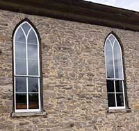 Newly restored church windows